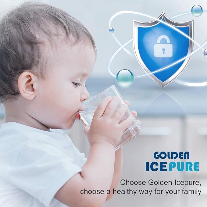 GOLDEN ICEPURE RWF0300A Inline Water Filter Replacement for GE® GXRTQR, Samsung HAFEX/EXP, DA29-10105J, Whirlpool WHKF-IMTO, Refrigerator Water Filter