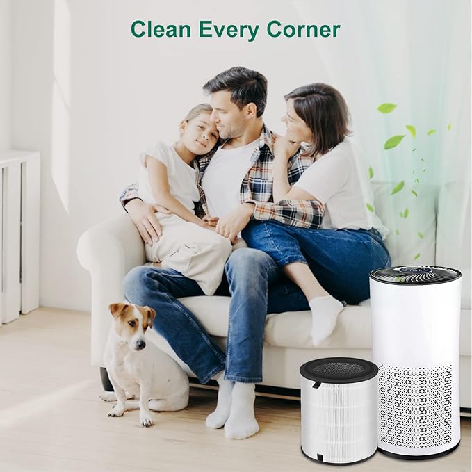 LV-H133 Replacement Filter 2 Pack Compatible with LEVOIT LV-H133, NXBHG 3 in 1 and Activated Carbon Filter, Part No. LV-H133-RF