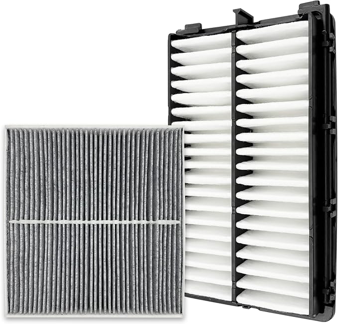 Not for hybrid, Cabin and Engine Air Filter Fits for 2022-25 Tucson, 2021-25 Santa Fe, 2020-25 Sonata, 2022-25 Santa Cruz, 2023-25 Sportage, 2021-25 K5, Fits 97133-L0000, 28113-L1000, CF12820, CA12816