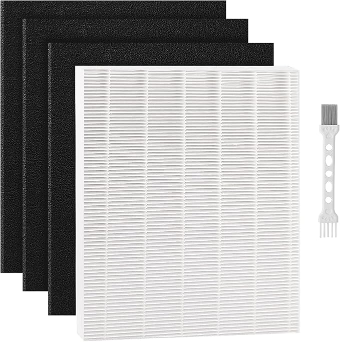 Replacement Filter for Winix D480, Replacement Filter D4, 1 Pack Replacement D4+3 Pack Activated Carbon Filters, Part Number 1712-0100-00