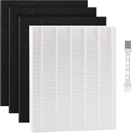 Replacement Filter for Winix D480, Replacement Filter D4, 1 Pack Replacement D4+3 Pack Activated Carbon Filters, Part Number 1712-0100-00