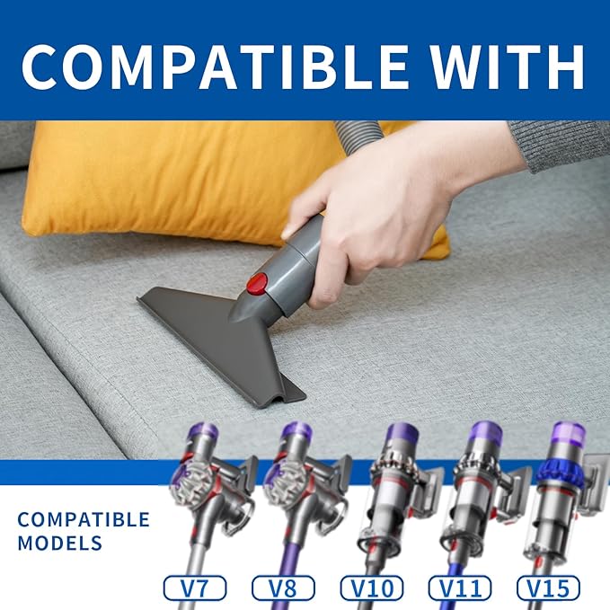 Mattress Tool Kit with Extension Hose and Quick Release Button Compatible with Dyson V7 V8 V10 V11 Cordless Vacuums