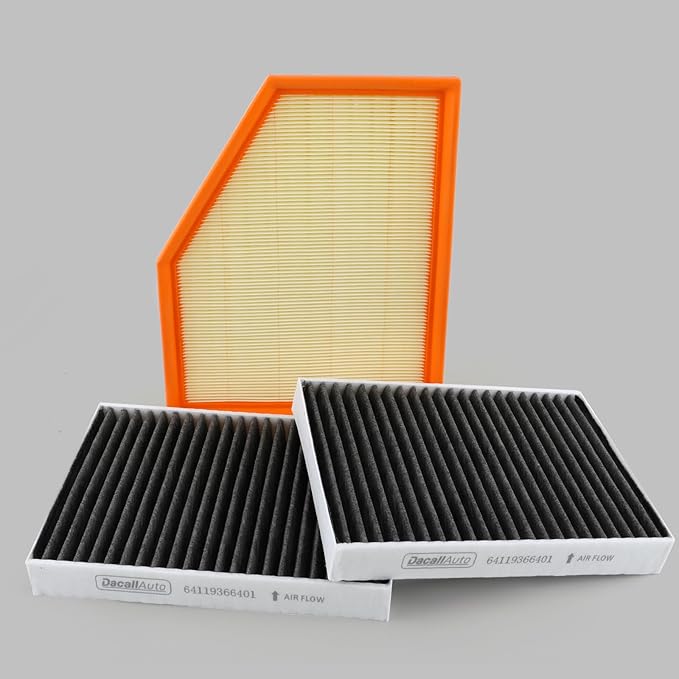 Cabin & Engine Air Filter Set for BMW X5/X6/X7 2019-2022 (3.0L ONLY), for 530e/530i/540i/740i/840i, 530e xDrive, 530i xDrive, 540d xDrive, 540i xDrive, 740i xDrive, 740e xDrive, 840i xDrive, 3.0L 2.0L