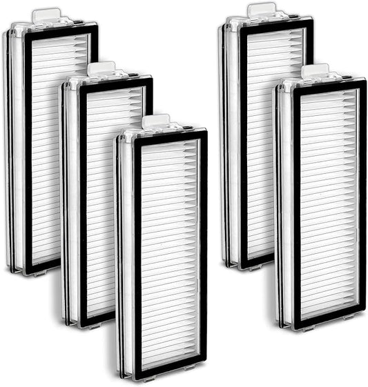 (5 Pack) Qrevo Master Replacement HEPA Filters Compatible with Roborock Qrevo Master/Qrevo Slim Robot Vacuum, Filter Kit, Filters Accessories Kit, Vacuum Filter, Upright Filters, Canister Filters
