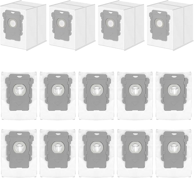 14 Pack Replacement Vacuum Bags Compatible with iRobot Roomba i7+, i8+, i1+, i3+, i4+, i5+, j6, j7, s9+, 104, 105, 705, Combo 10 Max, i & s & j Series Clean Base Automatic Dirt Disposal Bags