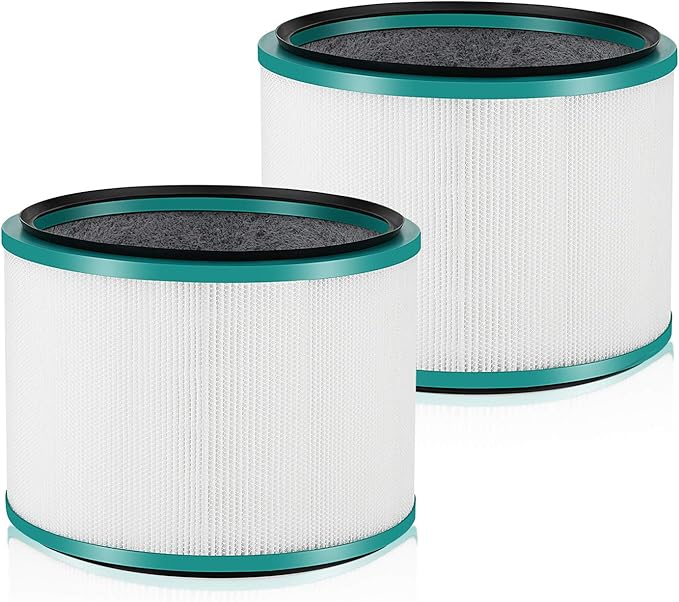 2 Pack HP01 HP02 HEPA Filter Replacement Compatible with Dyson HP01 HP02 DP01 DP02 Desk Purifiers, Replaces Part # 968125-03, Fit for Dyson Pure Hot Cool Link Air Purifier Filter