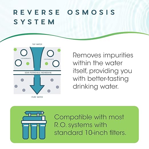 Ultima 7/VII 5 Stage Universal RO Under Sink Water Filter System Replacement Cartridges Includes 50 GPD Membrane and Quick Connect Post Carbon Filter…