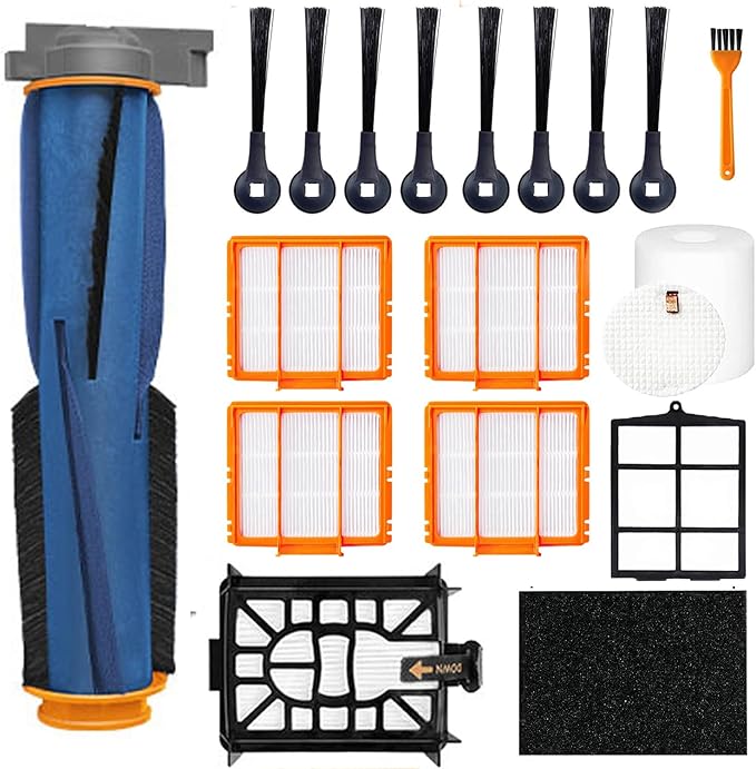 Replacement Accessories for Shark AI AV2501S, AV2501AE, AV2511AE, RV2502AE, RV2520AOUS, AV2510AOUS Robotic Vacuum Cleaner Spare Parts Kit with Main Brush Side Brush Filter