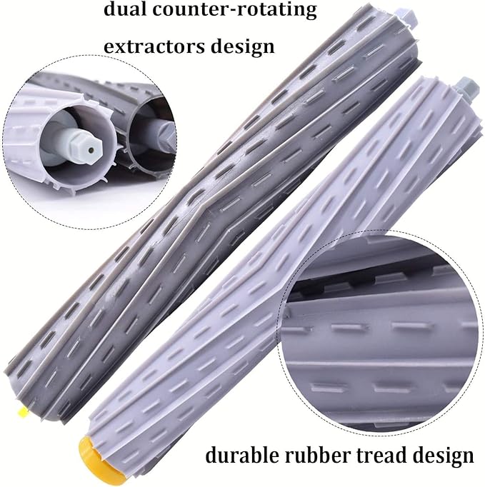 Replacement Accessory for iRobot Roomba 800 900 Series 805 860 870 871 880 890 960 980 Vacuum Accessories, Replacement Parts with 4 Roller Brushes,2 Tires,4 Filters,4 Side Brushes & Screws