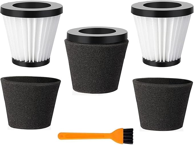 Replacement Scorpion Handheld Vacuum Cleaner Filter with Brush Compatible with Dirt Devil Scorpion Handheld Vacuum Cleaner Style F117, Compare to Parts AD40117 (3Pack)