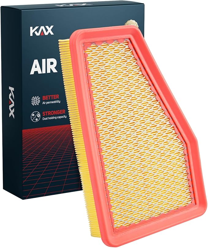 KAX Engine Air Filter, CA12371 Replacement for Jeep Cherokee 2019-2022 2.4L, 3.2L 2023 2.4L Only, Advanced Air Filter Media, Increased Acceleration
