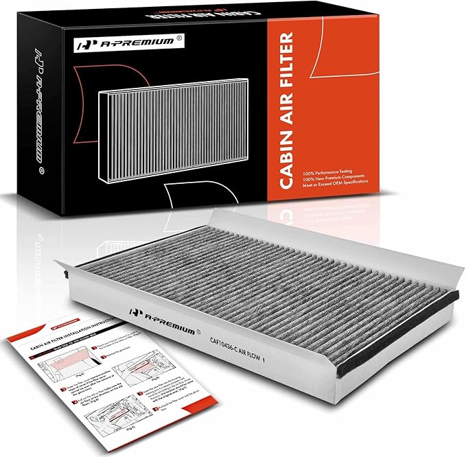 A-Premium Cabin Air Filter with Activated Carbon Compatible with Mercedes-Benz Sprinter 2500/3500 2010-2018, Sprinter 3500XD 2018 & Dodge Sprinter 2500/3500 & Freightliner Sprinter 2500/3500