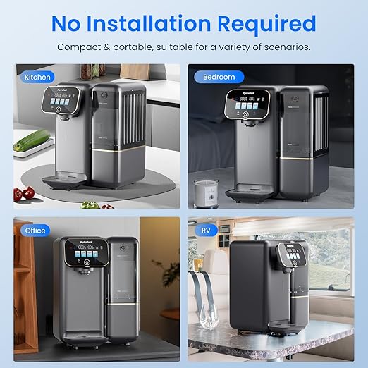C100 Reverse Osmosis Water Filter Countertop with Cooling, No Installation Required, Great Taste & Pure Quality, Fast Filtration, Eliminates Bottled Water Costs