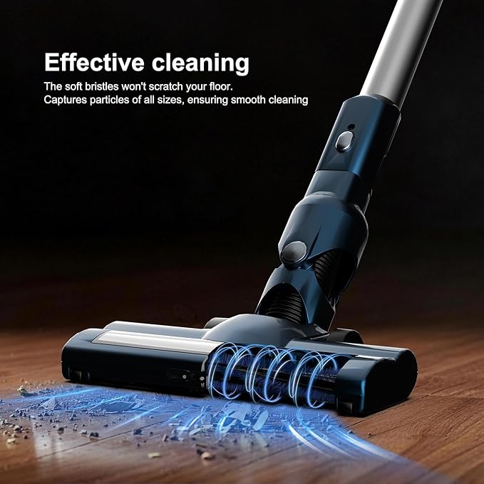 Corded Stick Vacuum Cleaner, 500W Powerful Suction With Washable Filter, LED Lights & 16.7ft Power Cord, One-Touch Release Dust Cup, Converts To Handheld Vacuum For Home Hard Floors Carpet Pet Hair