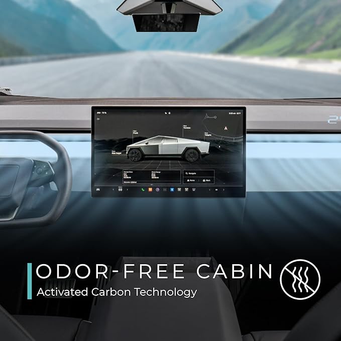 Lectron Cabin Air Filter Replacement Compatible with Tesla Cybertruck - H13 HEPA Filter with Activated Carbon (1-Pack)
