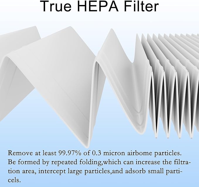 VK-6067B Replacement Filter, Compatible with Vremi Air Purifier and HOKEKI VK-6067B Air Purifier, Compare to Vremi Replacement Filters, 4-in-1 H13 Grade True HEPA Filter, 2 Pack