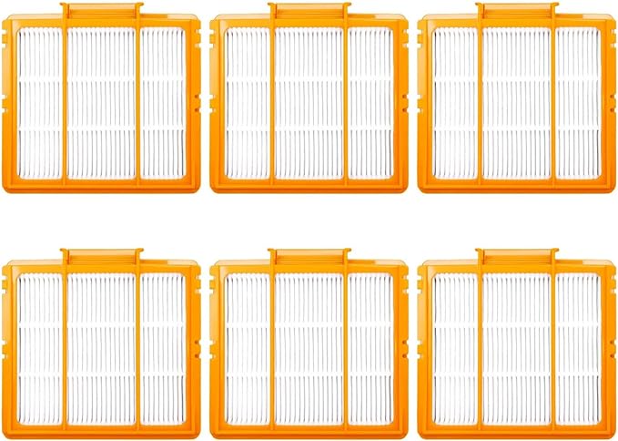 6 Pack Pre-Motor HEPA Filter Replacement Parts Kit for Shark AI AV2511AE AV2501S AV2610WA AV2501AE RV2502AE RV2610WA UR2500SR RV2520AOUS AV2510AOUS 2-In-1 AI Ultra Robot Vacuum Cleaner Accessories.