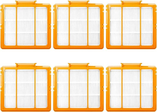 6 Pack Pre-Motor HEPA Filter Replacement Parts Kit for Shark AI AV2511AE AV2501S AV2610WA AV2501AE RV2502AE RV2610WA UR2500SR RV2520AOUS AV2510AOUS 2-In-1 AI Ultra Robot Vacuum Cleaner Accessories.