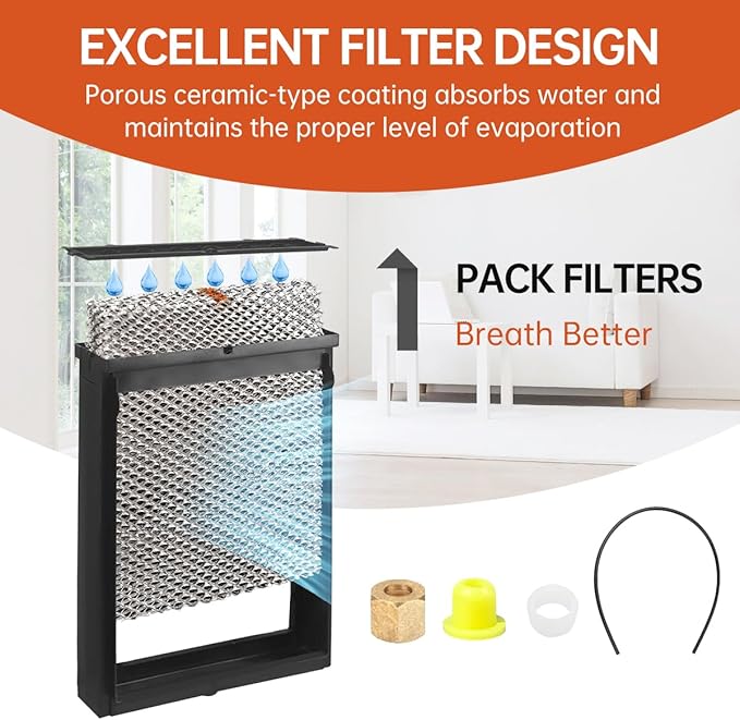 X2661 Humidifier Filter Kit Compatible with HCWB3-17 HCWB3-17A HCWP3-18 HCWP3-18A HCWB2-17 HCWB2-17A HCWP2-18 HCWP2-18A WB2-17 WB2-17A WP2-18 WP2-18A
