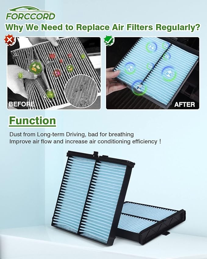 2-Pack Cabin Air Filter Fits for Mazda 3 (2019-2026) / CX-30 (2020-2026) Cabin Filter Replacement BDTS-61-J6X BDTS61J6X Car Accessories