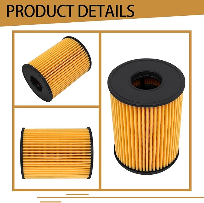 26350-2S000 Oil Filters Compatible with Hyundai Santa Sonata Tucson Cruz Fe Kia Sorento 2.5L 2020-2022 Replace 21513-23001 Pack of 4