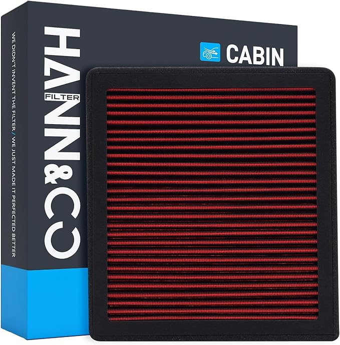 HANN&CO Washable And Reusable High Flow Cabin Air Filter，Greater Than 15 Years of Service Life，Suitable For Ford Ranger Replacement CF12776；VF2052（HCC2128-X）