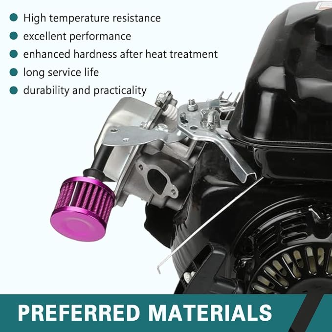 12mm Air Filter Intake Filter Breather, Valve Cover Breather, Mini Universal Motor Cone Cold Clean Air Intake Filter Turbo Vent Breather, Vehicle Engine Air Filters Suitable for Cars Motorcycles