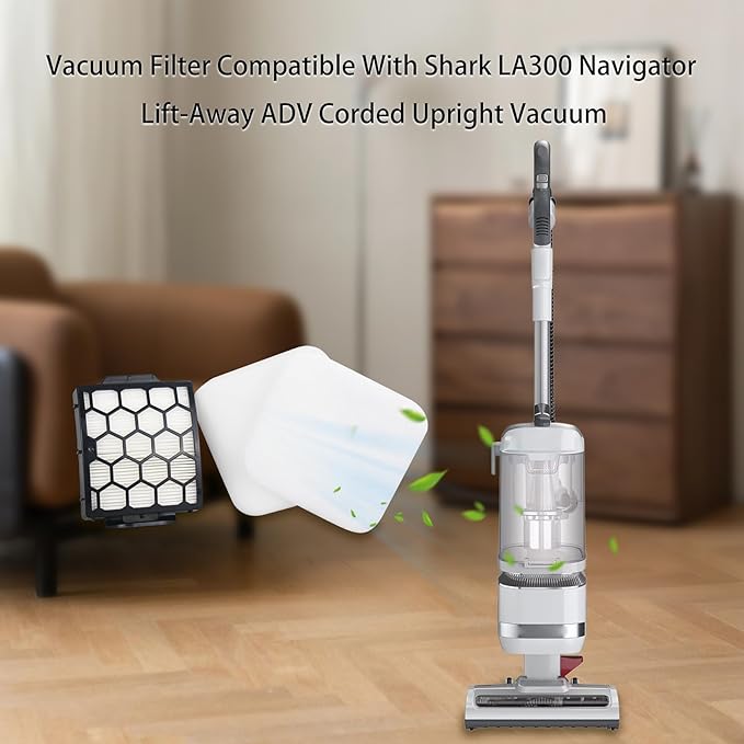 Replacement Filter Compatible with Shark LA802 LA800 LA802C Navigator Lift-Away ADV Corded Upright Vacuum,Part # XFFK320, XHF320