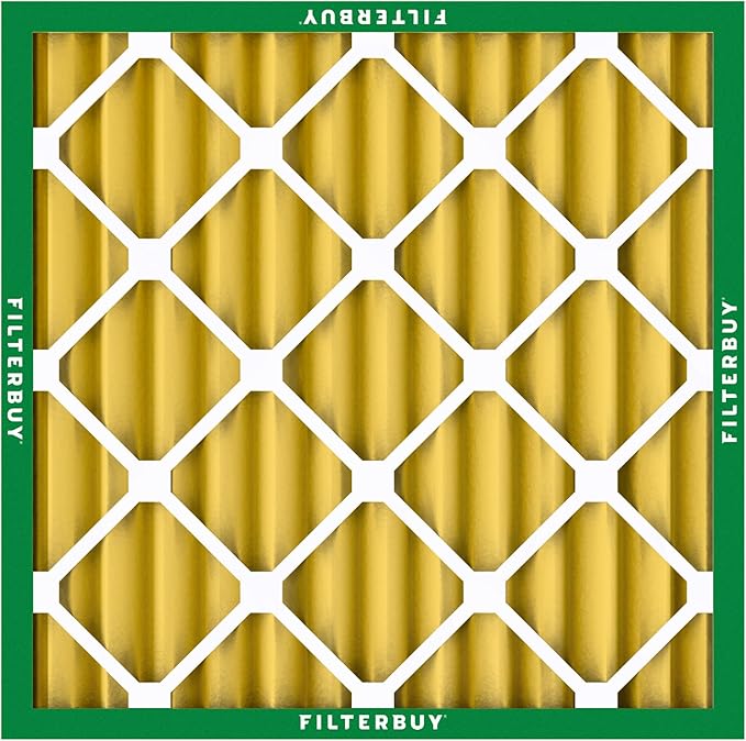 Filterbuy 14x14x2 Air Filter MERV 11 Superior Pet & Allergy Defense (1-Pack), Electrostatic Pleated HVAC AC Furnace Filters Replacement (Actual Size: 13.50 x 13.50 x 1.75)