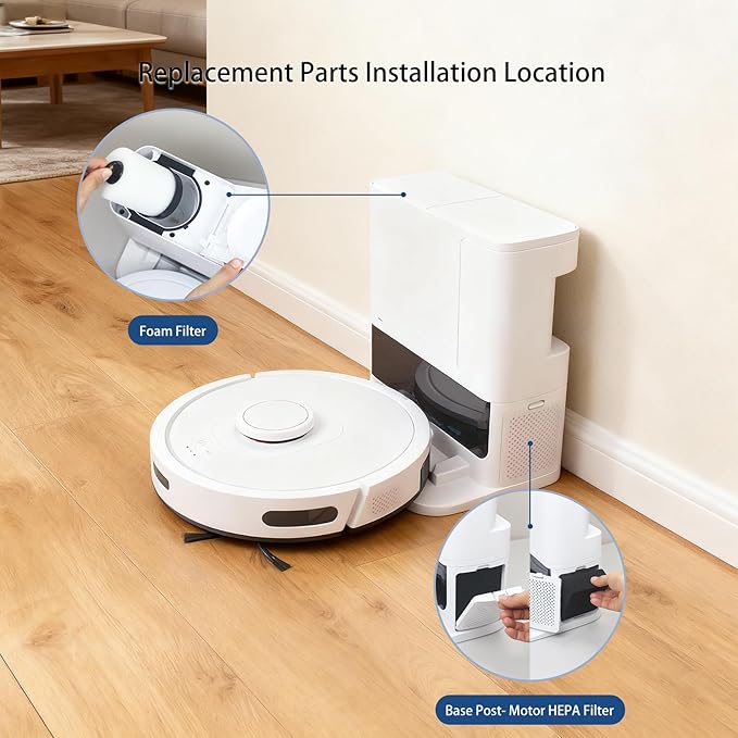 Replacement Parts for Shark RV2302AE IQ Robot Vacuum (15 Pack)