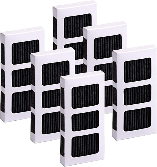 6-Pack Refrigerator Air Filter for Frigidaire Paultra2 Pure Air Ultra 2, Pureair Ultra II, Compatible with Electrolux Refrigerators - Replaces 242047805, 5303918847, EAP12364179