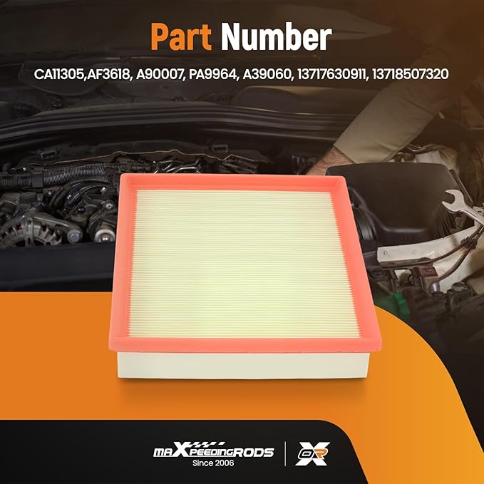 maXpeedingrods CA11305 Engine Air Filter Fits for BMW 320i/228i/328d/328i, 228i/320i/328i/328i GT/328d/428i xDrive, 428i xDrive Gran Coupe, 428i Grand Coupe, Air Filter Replacement Car Accessories