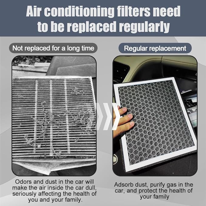 CF10285 Cabin Air Filter with Activated Carbon Beads – Fits for Toyota & Lexus Vehicles: Camry, RAV4, Highlander, Corolla, 4Runner, Tundra, Prius, Subaru, Avalon | Honeycomb Structure