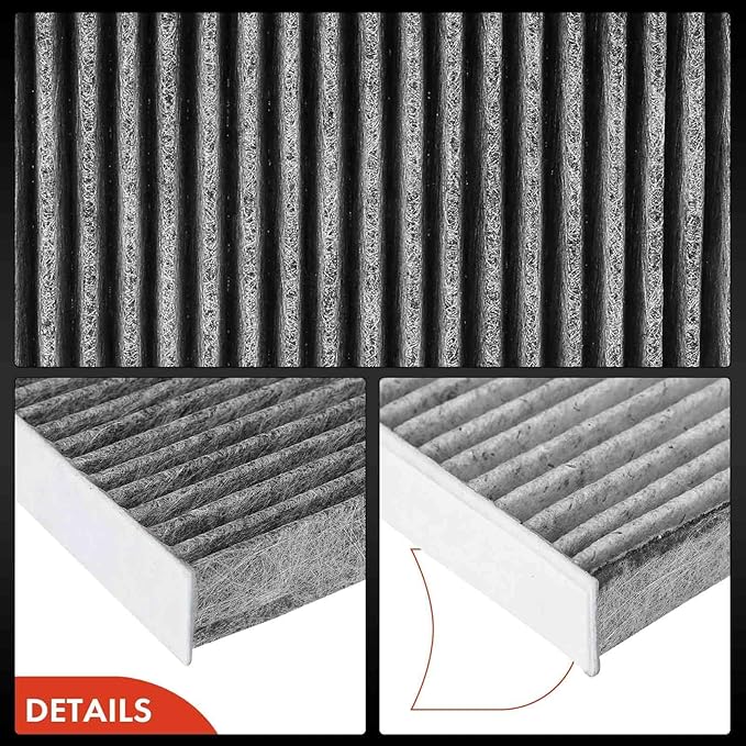 A-Premium Cabin Air Filter with Activated Carbon Compatible with Nissan Cube (2009-2014), Juke (2011-2017), Sentra (2013-2019), LEAF (2011-2023), Replace# 272773DF0A