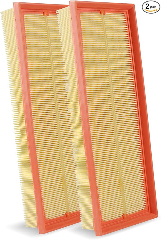 2-Pack Engine Air Filter Fits for Mercedes-Benz S400 CLK320 GLK350 SL550 CLS550 E350 E550 R350 SLK300 C230 E350 Air Filter Replacement 1120940604 Car Accessories