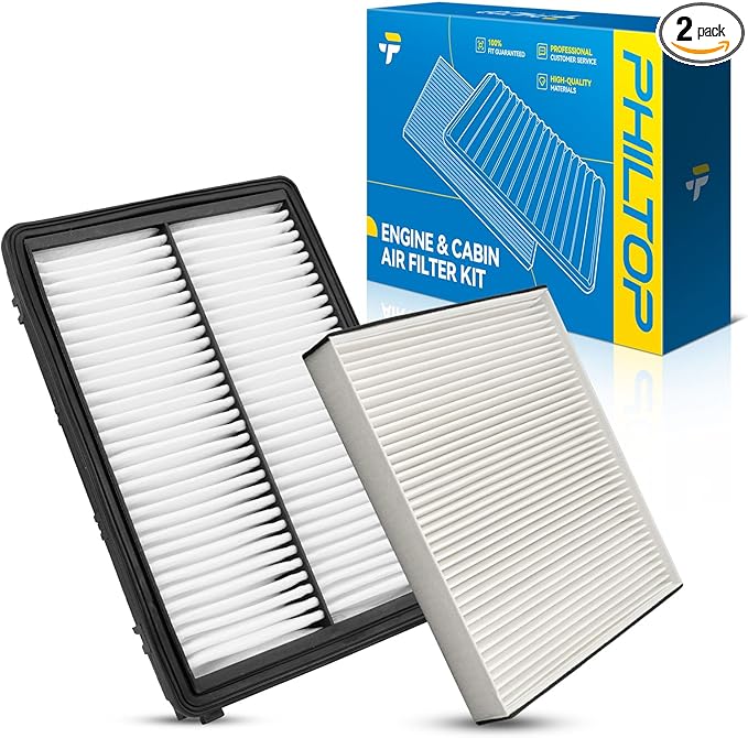 PHILTOP Engine & Cabin Air Filter Set, Compatible With Hyundai Palisade 2020-2025, Replace CA11943 CF12936 Car Accessories
