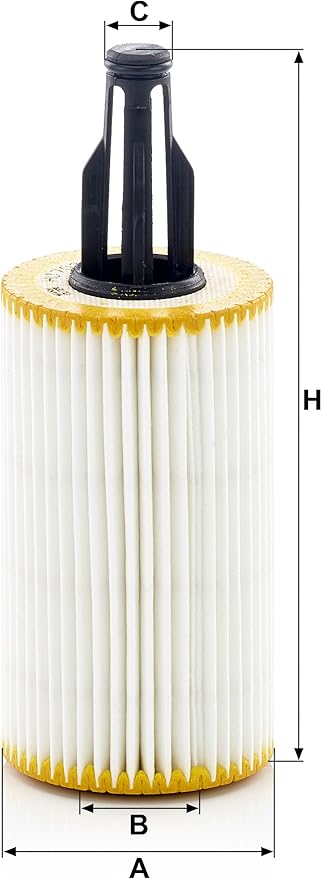 Mann Filter HU 7025 z Cartridge Oil Filter Replacement Compatible With Mercedes-Benz C43 AMG, GLC43 AMG, S63 AMG