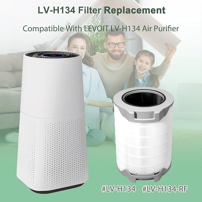 LV-H134 Replacement Filter,Compatible With LEVOIT LV-H134 Air Purifier,3-in-1 True High-Efficiency Activated Carbon LV-H134-RF Filter Replacement-1PACK