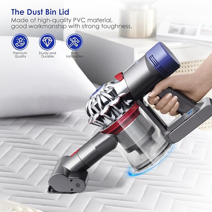 Dust Bin Lid Compatible with Dyson Vacuum Cleaner V7 V8 Models Dust Bin Door Parts/Dust Bucket Cover Replacement Parts