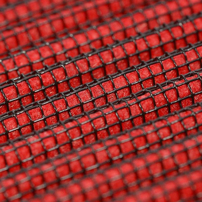 Auto Dynasty High Flow Engine Air Panel Filter Drop-in Reusable & Washable Compatible with 11-18 Charger/Challenger/Chrysler 300 (Red)