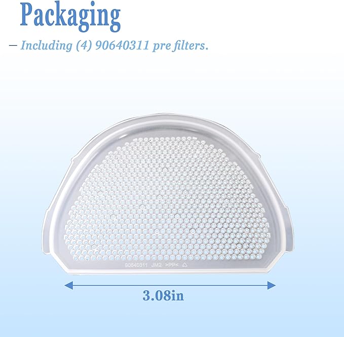 90640311 Vacuum Pre-filter Replacement For Black & Decker Hand Vacuum Filters HLVA315J HLVA320J (90640311-4Pcs)