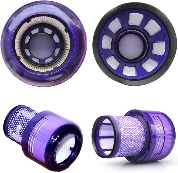2Pack Vacuum Filters for Dyson V11 V15 Cordless Vacuums V11 Origin V11 Torque Drive V11 Animal V11 Complete V11 Extra V15 Detect SV14, SV15, SV17, SV22, SV47 2 Pack (Part # 970013-02 & 970013-03)