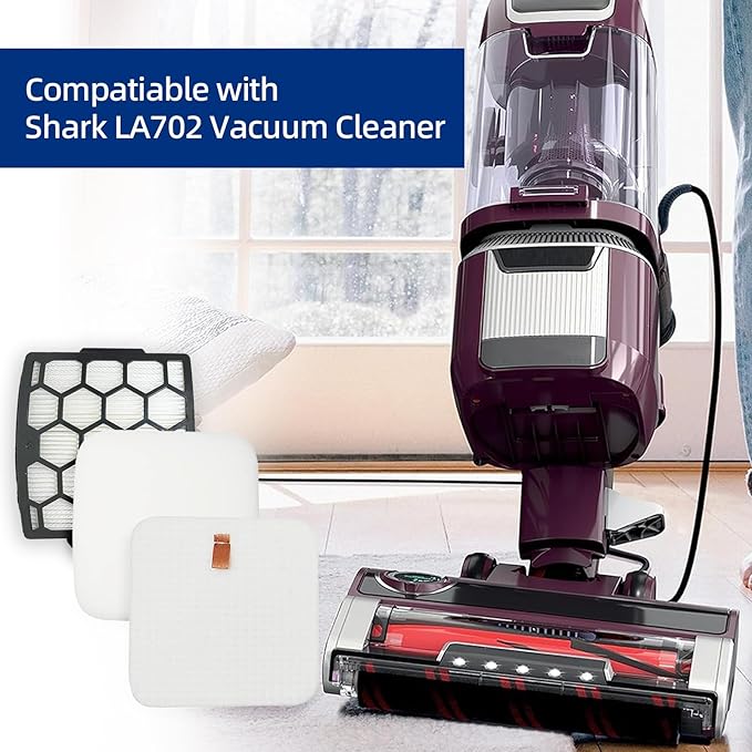 LA802 LA702 LA502 Filters Compatiable With Shark LA700, LA322,LA301,LA300, LA455, LA360 Rotator Lift-Away ADV DuoClean PowerFins Upright Vacuum - Part#XHF320 & XFFK320