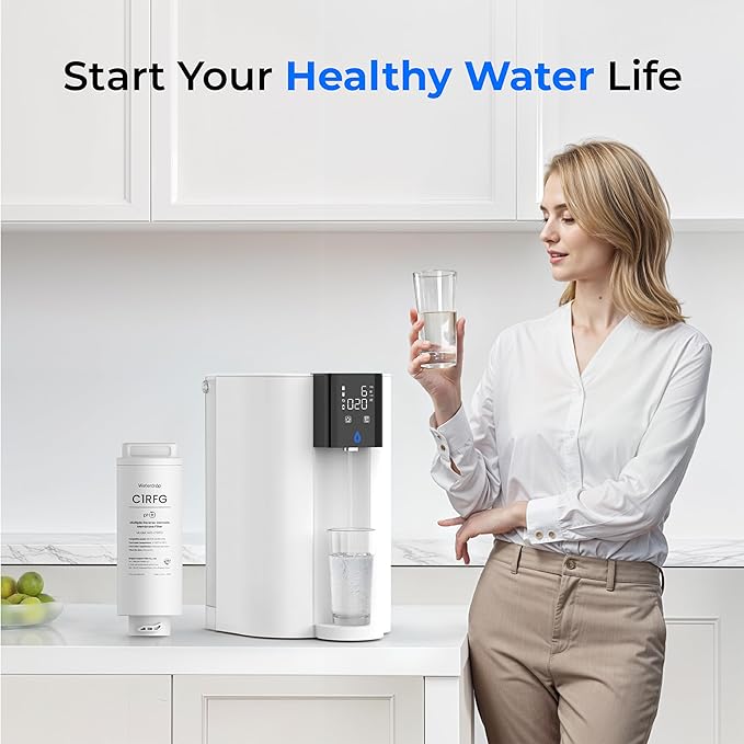 Waterdrop C1RFG Filter, Replacement for Waterdrop C1SL Countertop CoreRO System, 12-month Lifetime