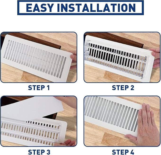 4" x 10” Activated Carbon Air Vent Filters for Home Floor Vent Filters, Charcoal Vent Filter, AC Vent Filter, Floor Register Filters, Home Vent Filters Register, Dust Control Home (20Pcs)
