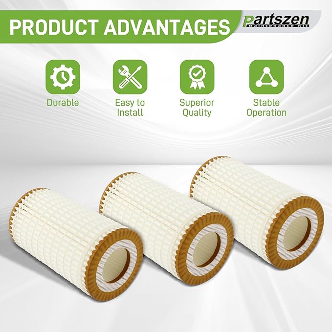 05102905AB Oil Filter with O-rings Fit for Mercedes-Benz AMG E300 E550 C320 C230 CL550 CLK55 2005-2011