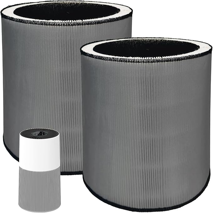 C610 Replacement Filter Z, Compatible with Win-ix C610 Air Purifier, 1712-0121-00, Z Filters, 3-in-1 H13 Grade True HEPA Filter, 2 Pack