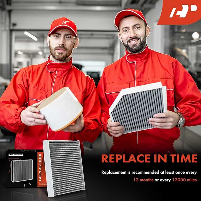 A-Premium 2-PC Cabin Air Filter with Activated Carbon Compatible with Hyundai Ioniq 2020-2022, Kona Electric 2019-2024 BATTERY EV (EV/BEV)