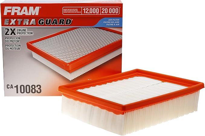 FRAM Extra Guard CA10083 Replacement Engine Air Filter for Select 2006-2010 Hyundai Sonata (2.4L), Provides Up to 12 Months or 12,000 Miles Filter Protection