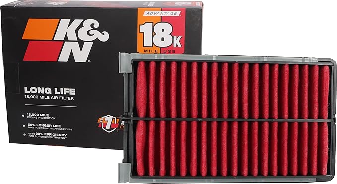 K&N Engine Air Filter: Long Life 18,000 Mile Replacement Air Filter: Compatible with 2020-2021 HYUNDAI SONATA L4-1.6L F/I, KNA-5108